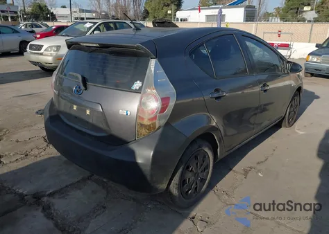 2012 Toyota Prius C Two from USA, damaged, VIN JTDKDTB38C1503277